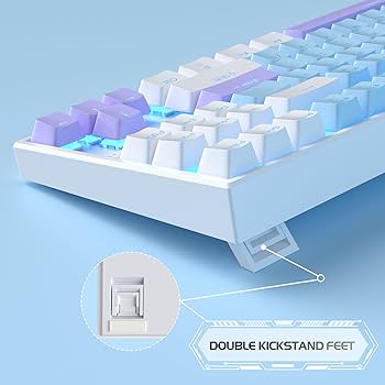 rgb 青白　専用 Amazon | ゲーミング キーボード 87 キー メカニカル シャフト